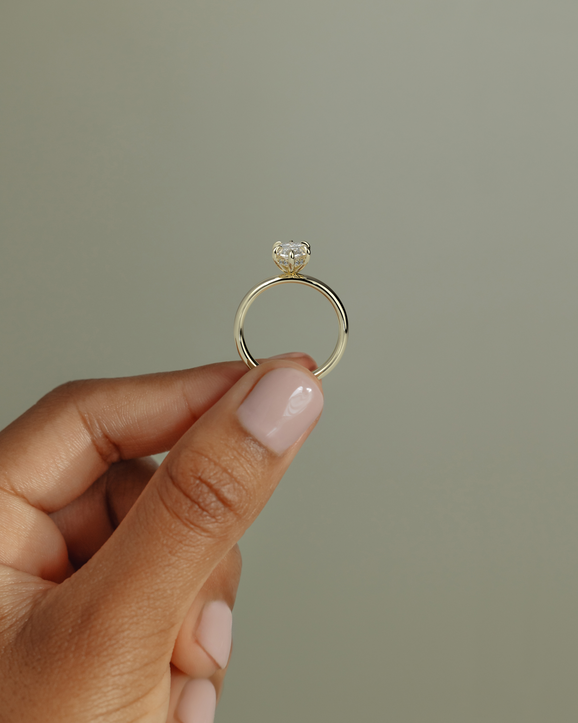 Markiz Pırlanta 6 Tırnak Tektaş Yüzük