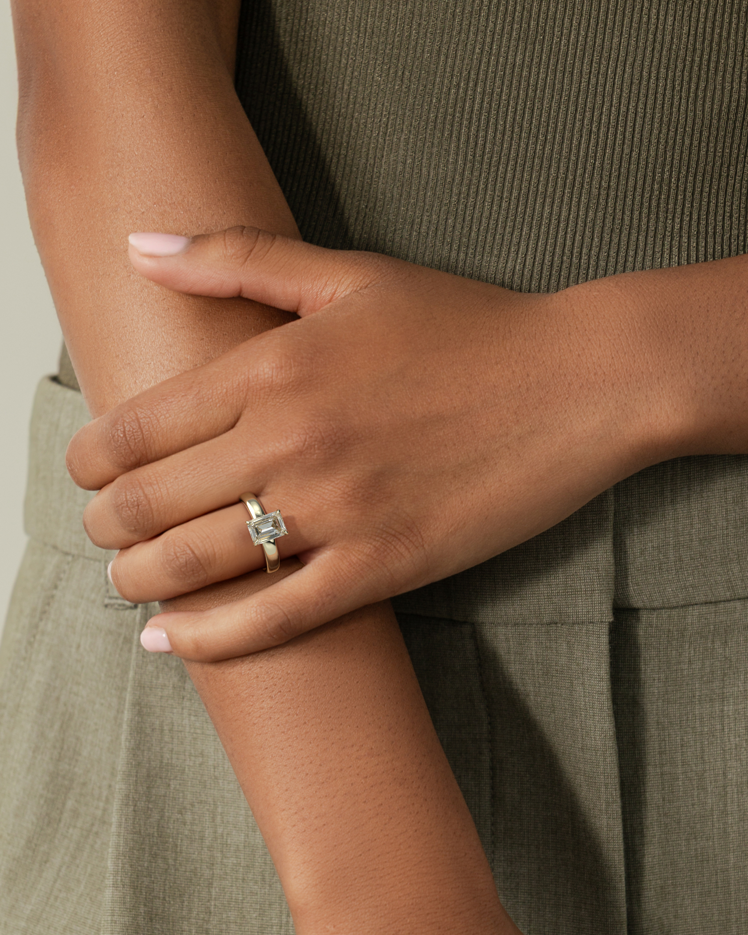 Emerald Pırlanta 4 Tırnak Tektaş Yüzük