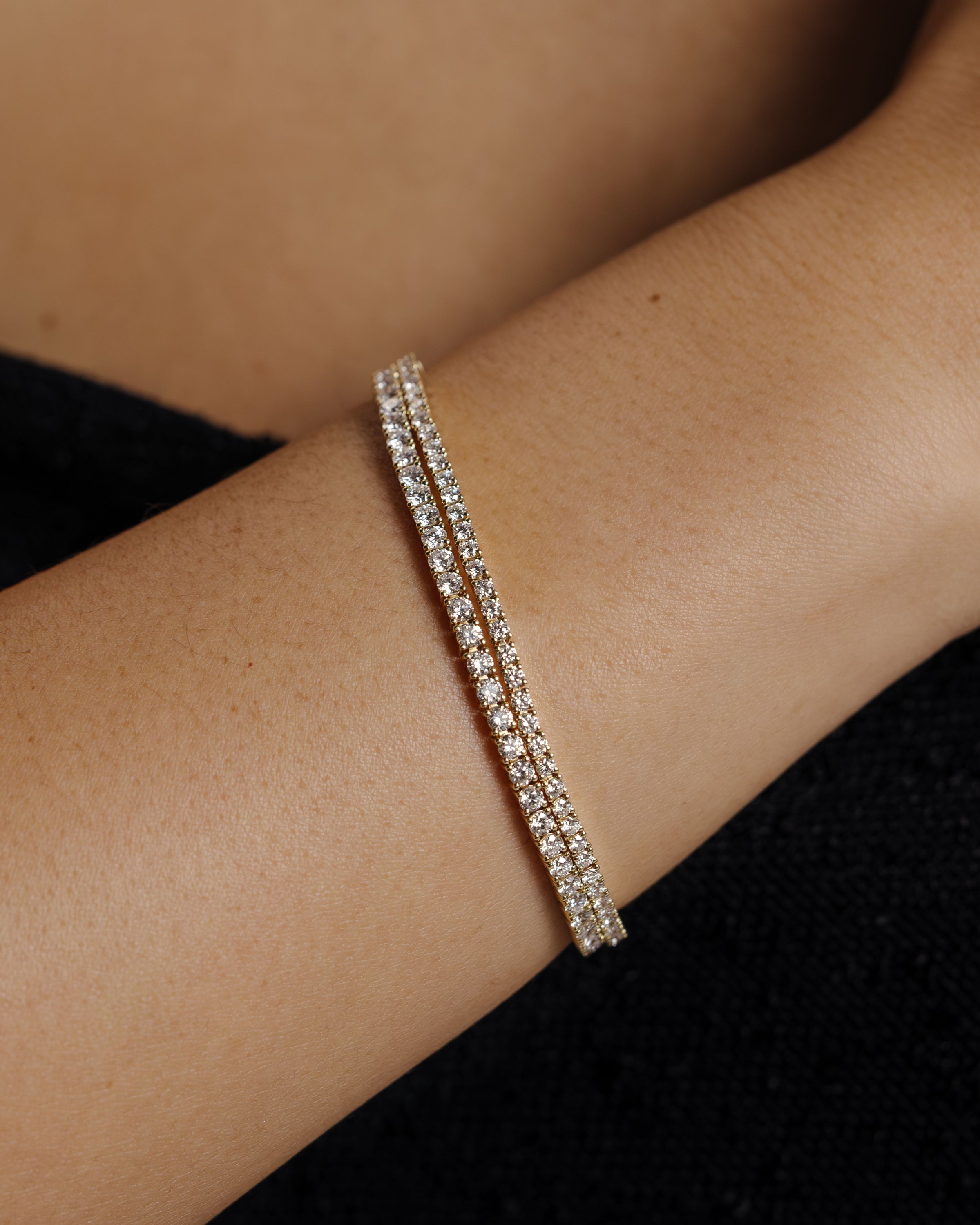 Pırlanta 4 Tırnak Suyolu Bileklik