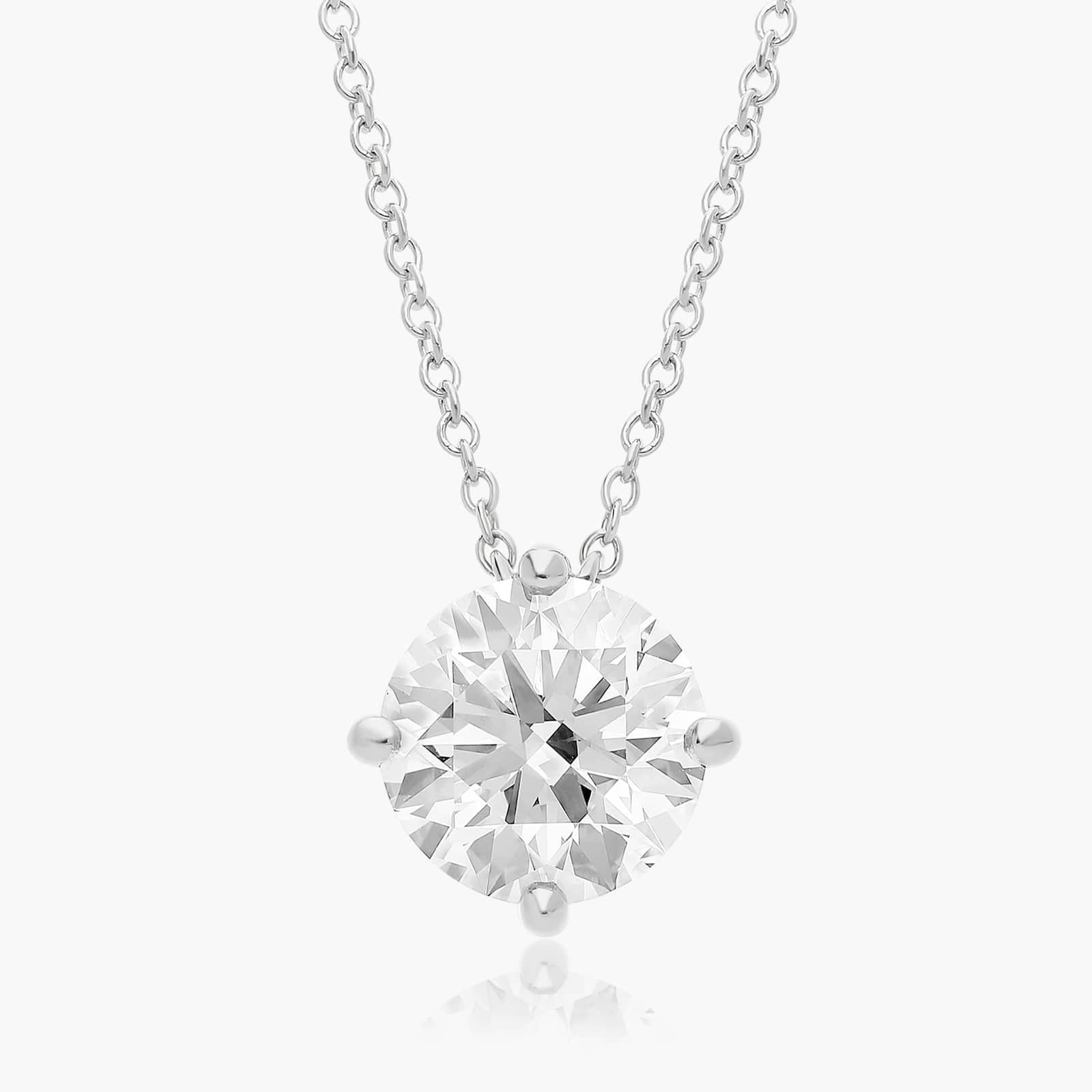 Pırlanta Yuvarlak Kolye